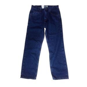 Wrangler Authentics Mens 5-Pocket Relaxed Fit Cotton Jean Dark Stonewash 32W 30L